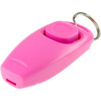 Кликер-свисток ZooOne с кольцом розовый 1009-03/Пет Лайн