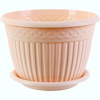 Кашпо Византия 3л пудровый под. КШ-4470 /28шт/ПП