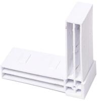 Угловое соединение д/секции забора белый/ЭП