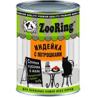 Кошки ZooRing желе индейка/потрошки ж/б 400гр/12шт/234423 ЧЗ