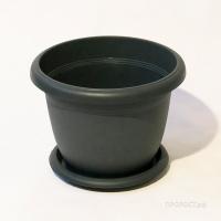 Кашпо Вилла 110л антрацит с подд 