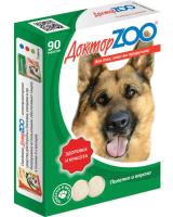 Витамины Доктор ZOO для собак Здоровье и красота 90 таблеток 