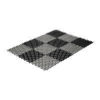 Коврик Травка 42*56см  черно-серый