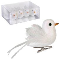 Украшение Пернатый друг (4шт) 9*4.5см 110379