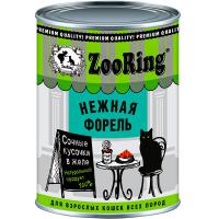 Кошки ZooRing желе форель ж/б 400гр/12шт/234430 ЧЗ