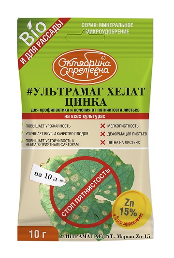 Ультрамаг хелат цинка 10г Zn-15% 50шт Щелково Агрохим