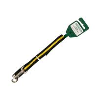 Поводок капрон 15мм*1,5м черный с желтой полосой DONBARON