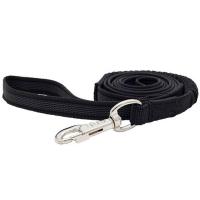 Поводок нейлон 20мм двухсторонний латекс.нить с буферной резинкой черный 1,5м/19100812-07/Каскад