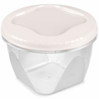 Банка д/хранения пищ. прод. Тондо 0,45л с завинчивающейся крышкой кремовый С284 /24шт/Мартика
