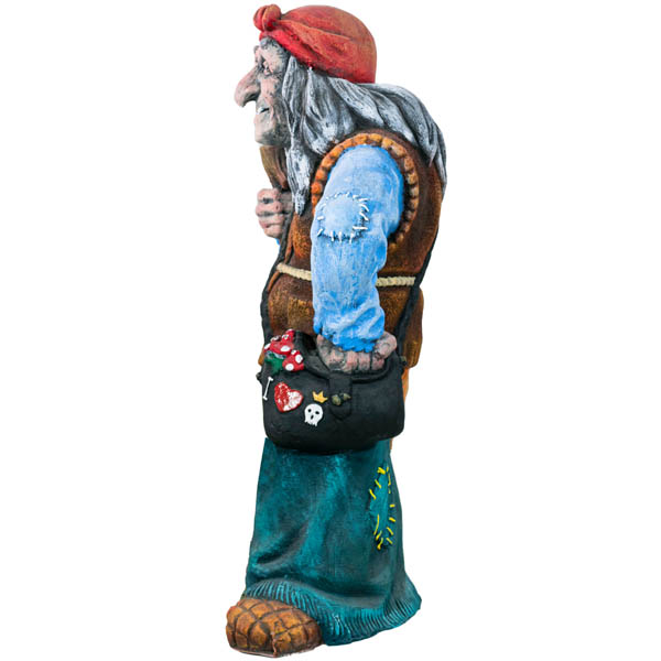Баба Яга с пеньком 75см Ф093