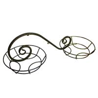 Подставка Настенная РЗДИ Волна на 2 горшка ,бронза