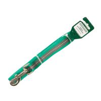 Поводок капрон 25мм*5м зеленый с серой полосой DONBARON