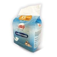 Подгузники Cliny для кошек и собак 2-4 кг XS 12шт