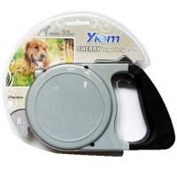 Рулетка Уют Sherry L ремень с резиновой ручкой 8м на 35кг серая/ТД9022ас