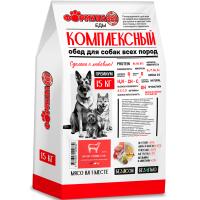 Собаки ZooRing Формула 365 Комплексный обед говядина и рис д/взр. сред. мини пород 15кг/520639 ЧЗ