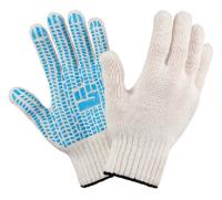 Перчатки хб плотные с ПВХ 7,5 класс, 6 нитей