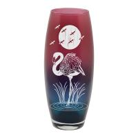 Ваза для цветов Флора Фламинго стекло /966-Н7Г