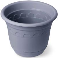 Кашпо 30см серый с под. 10л С96