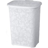 Корзина для белья Бабочка 60л белый /16032 