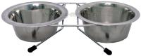 Миска металлическая на подставке УЮТ 2*0,18л
