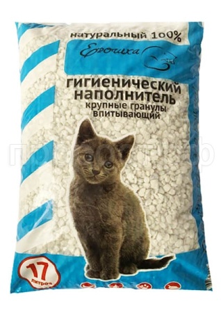 Наполнитель Ерошка впитывающий крупная гранула 17л 10кг