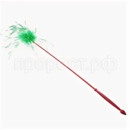 Игрушка для кошек Дразнилка удочка с перьями 40см К2106
