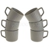 Набор кружек 300мл Barista (6шт) серый в инд. упак. Ф11-098L/6 /8шт/Rosario 