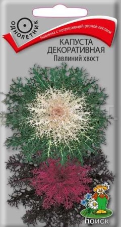 Капуста декоративная Павлиний хвост 7шт 