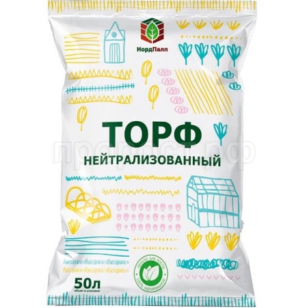 Торф нейтрализованный 50л Сад Чудес