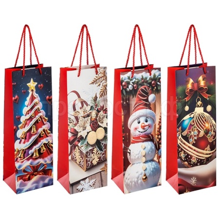 Пакет подарочный д/бутылки Сказка 110431