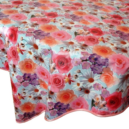 Скатерть d-135 "Перспектива" с бейкой круглая /30шт/Перспектива