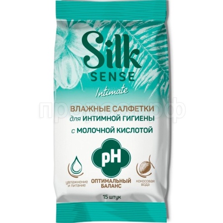 Салфетки влажные д/интимной гигиены Ola! Silk Sense 15шт кокосовая вода 50390/Атлант