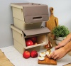 Ящик д/хранения овощей 12л СМАРТ латте М2396 /6шт/М-пласт