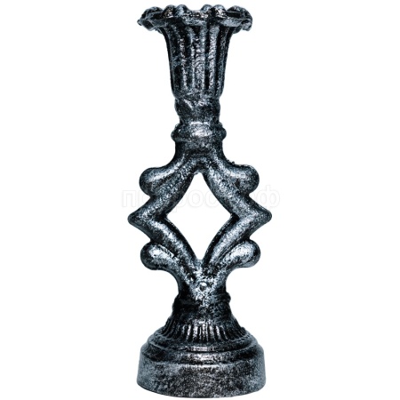 ДЕКОР Подсвечник Ампир антик серебро РЗДИ/1шт