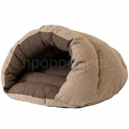 Лежанка Домик пухлый №1 Ракушка-рогожка 51*41*30см бежевый/94571беж/Дарэлл