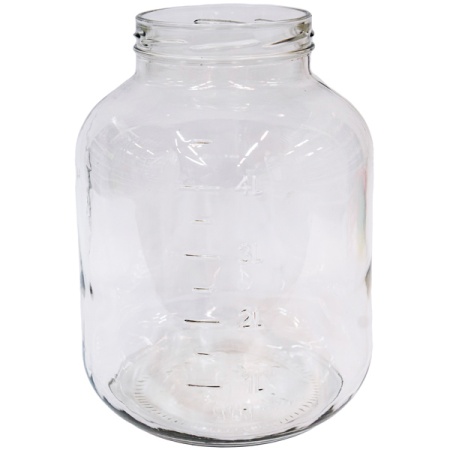 Стеклобанка "Евро-твист 110" 5000мл винт с мерной шкалой крышкой и ручкой /4шт/ К