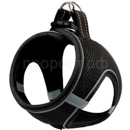 Шлейка-жилетка Фаворит анатом. дышащая L черная/СШЧР-Л/Евро