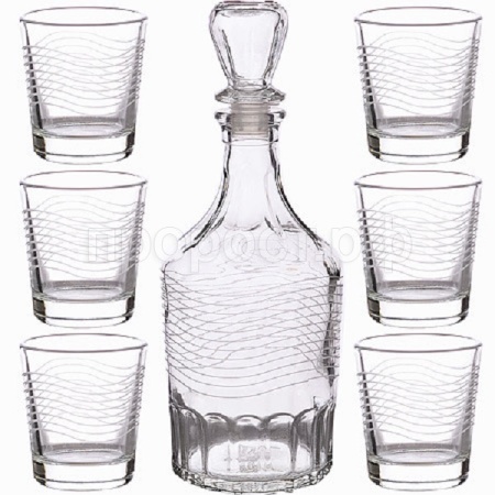 Набор для вина Мираж 7 предметов /1230-Г