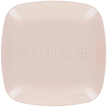 Тарелка Квадро плоская бежевый М8044 /25шт/ Альтерн