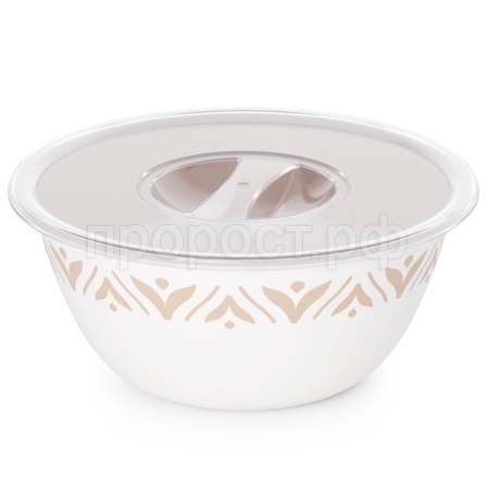 Миска 1,7л Эстетика бело-бежевый М8738 /10шт/Альтерн