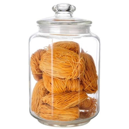 Банка для сыпучих продуктов стеклянная с крышкой 3л LATTINA 