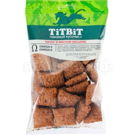 Лакомство для собак Начос в мясной обсыпке Золотая коллекция 75гр/018798