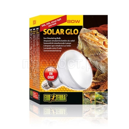 Лампа для черепах полный спектр Solar Glo 80Вт/PT2334/H223348/Триол
