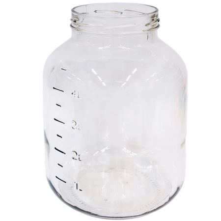 Стеклобанка "Евро-твист 110" 5000мл винт с мерной шкалой крышкой и ручкой /4шт/ К