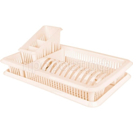 Сушилка д/посуды с подд. 1-ярусн. с сушилкой д/ст.прибор молочный туман PT1562/1шт/ПТ